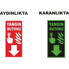 Mikasso Yangın Butonu Fosforlu Levha