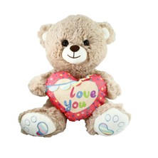 NessiWorld PJH2324 Peluş 30CM Love You Kalpli Ayı -Vrd