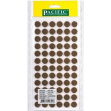 Mikasso 15MM Yuvarlak Yapışkanlı Keçe Kahverengi