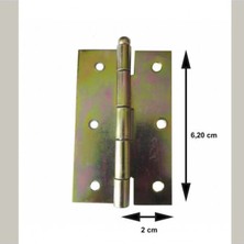 Mikasso Yaprak Menteşe -Metal -4X6CM Kümes-Dolap Vs. (Pk.içi/ad.: 4ADET) + (24ADET Vida) Metal