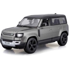 Bburago 1:24 2022 Land Rover Defender 110 Diecast  Model Araba - Gri
