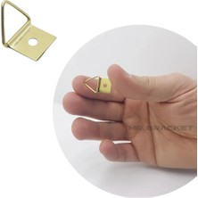 Mikasso 10 Ad Üçgen Çerçeve Askısı 2 No - Oynar Başlıklı Metal Tablo Askı Aparatı - Duvar Resim Asma Kancası