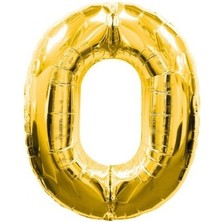 Ett Altın Sarısı Folyo Rakam Balon