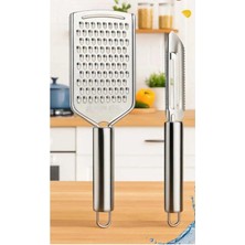 Mikasso El Rendesi ve Kabak Oyacağı Paslanmaz Çelik Limon Peynir Sarımsak Rendesi Çok Işlevli Rende Çelik