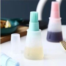 Mikasso Renkli Hazneli Silikon Yağ Sos ve Yumurta Fırçası, 2 Adet Silikon