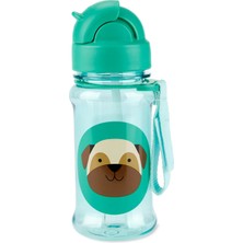 NessiWorld Pipetli Tritan Suluk 355 ml Köpek Temalı Hafif ve Dayanıklı Çocuk Şişesi