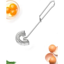 Mikasso 1 Adet Paslanmaz Çelik Yumurta Çırpma Teli Süt Köpürtücü Mutfak Eşyaları Patates Ezici Kahve Çırpıcı