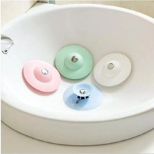 Mikasso 3 Lü Silikon Süzgeçli Lavabo Banyo Tıkacı Evye Küvet Gider Tıpası Silikon