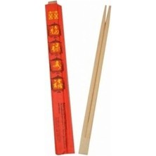 Mikasso Bambu Chopstick Çin Çubuğu (24 Cm) Kılıflı 10 Çift Bambu Beyaz