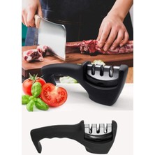 Mikasso Profesyonel Bıçak Bileme Aleti 3 Açılı Elmas El Bıçakları Bileme Aparatı Ergonomik Saplı