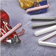 Mikasso 6 Adet Pratik ve Hijyenik Tazeliği Koruyan Poşet Çanta Klipsi / Poşet Kapatıcı / Paket Mandalı Plast