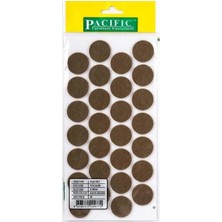 Mikasso Yapışkanlı Masa Sandalye Keçesi Zemin Koruyucu Keçe 1 Paket ( 28 x 28 ) Kahverengi