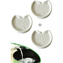 Mikasso 3 Adet Süt Taşırmaz Milk Saver Doğal Seramik Porselen Süt Taşma Koruyucu Kaynama Uyarıcı Süt Taşı Po