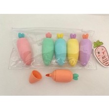 Ett Havuç Tasarımlı Fosforlu Kalem Seti