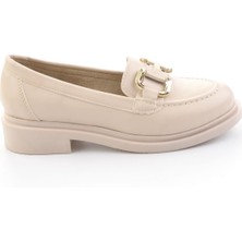 Bambi Bej  Kadın Loafer Ayakkabı K01257068209