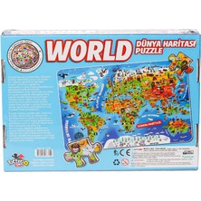 NessiWorld 7375 Dünya Kültür Haritası Puzzle -Totteriq