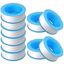 Mikasso Tesisat Baglama Su Teflon Bant-Tesisat Montaj Bandı 12MMX0.076MMX8METRE 10ADET