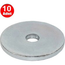 Mikasso 55MM Büyük Kalın Demir Pul Galvanizli Şase Vida Civata Pulu -10 Adet