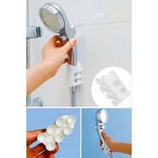 Mikasso Vantuzlu Duş Başlığı Tutacağı Silikon Vantuzlu Banyo Başlığı Askı Tutucu Kanca Vakumlu Tutucu Aparat