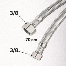 Mikasso Spiral Çelik Flex 3/8 - 70 cm (3/8 - 3/8)