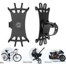 NessiWorld Esnek Silikon Örümcek Bisiklet Telefon Tutucu