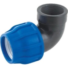 Mikasso 40 mm Puşvit Kaplin Dişi Dirsek Içten Dişli (Kangal Boru Için)