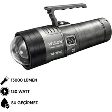 Argeus Şarj Edilebilir El Feneri - Wison - 13000 Lümen - 130 Watt (WS-15500)