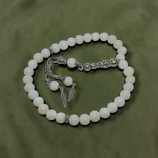 Lunel Accessory Doğal Sedef Taşlı Tesbih 8 mm Taş – El Işçiliği Imame Detaylı Şık Tesbih