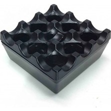 Mikasso Izgara Modeli Plastik Kokusuz Küllük Plastik Siyah