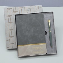 Ett Öğretmenler Gününe Özel Deri Defter ve Kalem Set