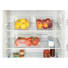 Mikasso Büyük Boy Kulplu Kırılmaz Buzdolabı Düzenleyici Organizer Kutu 4,9lt Akrilik