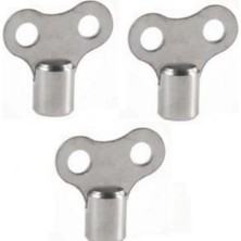 Mikasso Kalorifer Peteği Hava Alma Anahtarı ( Purjör Anahtarı) 3 Lü