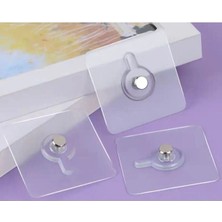 Mikasso 3 Adet Duvar Yüzey Delmesiz Cıvatalı Tırnak Uçlu Raf Yapışıtırıcı Yapışkanlı Pano ve Tablo Askısı Pl