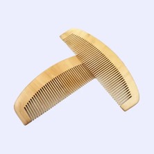 Ett 12'li Oval Dar Dişli Ahşap Tarak Seti