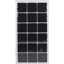 Mikasso Yapışkanlı Keçe– 35X35 mm 18 Keçe Adet Zemin Koruyucu Mobilya Altı Ses Önleyici Siyah