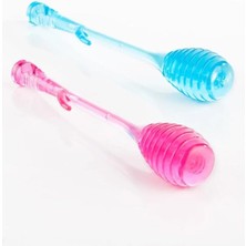 Mikasso Rengarenk Plastik Bal Reçel Kaşığı Çelik Beyaz