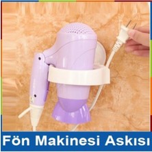 Mikasso Ev Tipi Saç Kurutma Fön Makinesi Askı Aparatı Plastik Askı Akılık