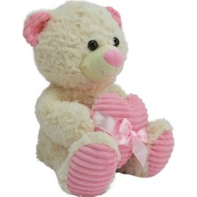 NessiWorld 62915 35 cm Kalbi Kurdeleli Peluş Ayı -Hly