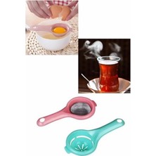Mikasso 2'li Yumurta Sarısı,akı Ayırma Süzgeci,çay,ıhlamur,bitki Çayı Süzgeci Plastik