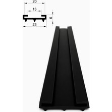 MAKPLASTİK FİTİL PROFİL A 096 Doğalgaz Boru Kelepçe Fitili 10 Metre Siyah