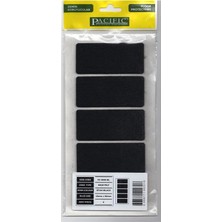 Mikasso Yapışkanlı Keçe Mobilya Zemin Koruyucu Ses Önleyici Keçe- 40*90 (4 Renk Seçeneği) 5'li Kece Siyah