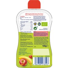 NessiWorld Organik Çilekli Muzlu Elmalı Meyve Püresi 100 gr