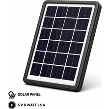 Argeus Solar Panelli Şarj Cihazı - 5 USB Başlıklı - Wison - 5 Watt (WS-6615)