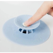 Mikasso Lavabo Tıkacı Süzgeçli Tıkaç Silikon Büyük Banyo Küvet Kapağı Yeni Nesil Evye Kapatma Gider Tıpası P