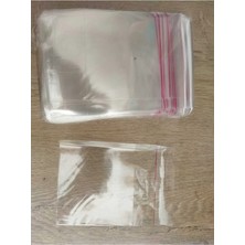 Mikasso 100 Adet 10X15 cm Bantlı Yapışkanlı Şeffaf Opp Jelatin Poşet ( 10X10+5) Şeffaf 10 x 15