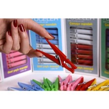 Mikasso Çamaşır Mandalı 24 Adet Lüks Mandal 24AD*1PK Plastik Turuncu Tr