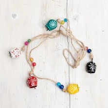 Ett Desenli 4'lü Çan Süs Seti