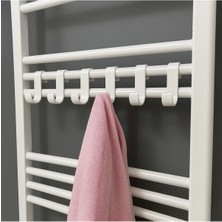 Mikasso Havlupan Askısı-6 Adet-Bornoz, Havlu, Kıyafet Askısı-Havlupan Duşa Kabin Askı Aparatı. Duşa Kabin Be