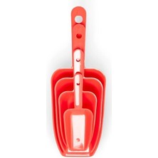 Mikasso Erzak Küreği Seti - Asorti Paslanmaz Çelik Çok Renkli