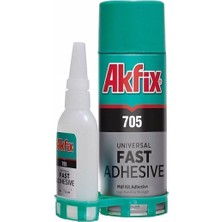 Mikasso Akfix 705 Hızlı Yapıştırıcı 200ML+50 gr Şeffaf
